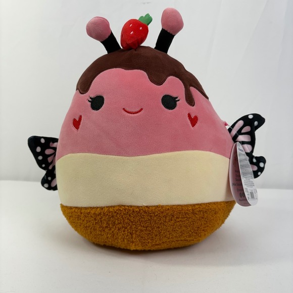 Squishmallows Other - Squishmallows Andreina the Strawberry Cheesecake Butterfly 10‎ Inch NWT 2026